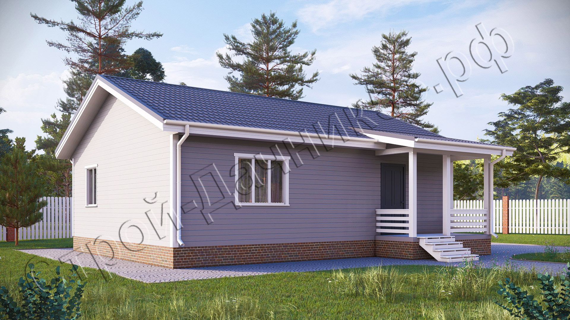 Проект каркасно-щитового дома Д–31